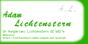 adam lichtenstern business card